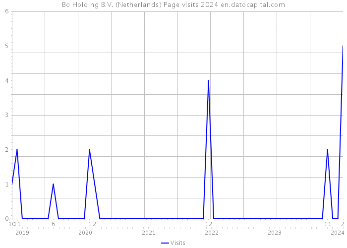 Bo Holding B.V. (Netherlands) Page visits 2024 