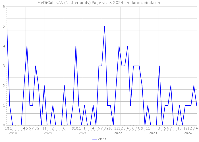 MeDiCaL N.V. (Netherlands) Page visits 2024 
