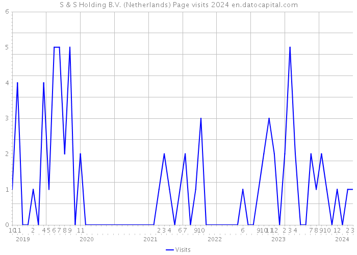 S & S Holding B.V. (Netherlands) Page visits 2024 