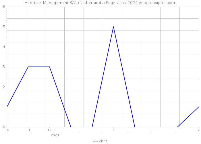 Henricus Management B.V. (Netherlands) Page visits 2024 