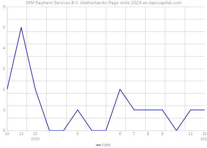 DFM Payment Services B.V. (Netherlands) Page visits 2024 