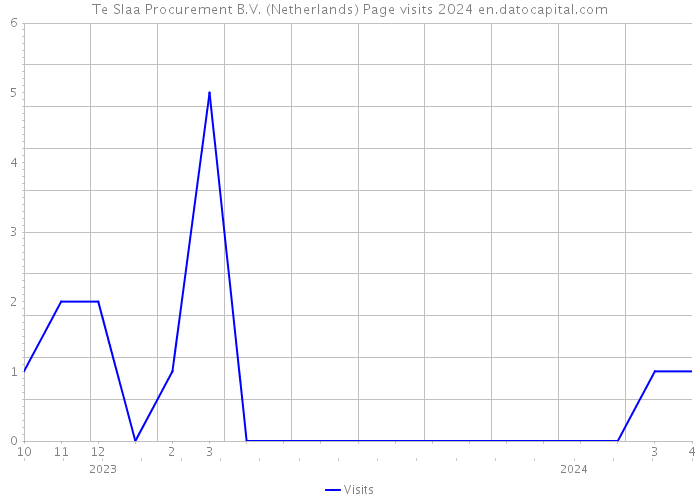 Te Slaa Procurement B.V. (Netherlands) Page visits 2024 