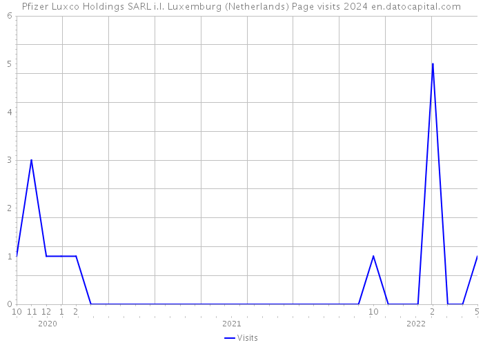 Pfizer Luxco Holdings SARL i.l. Luxemburg (Netherlands) Page visits 2024 