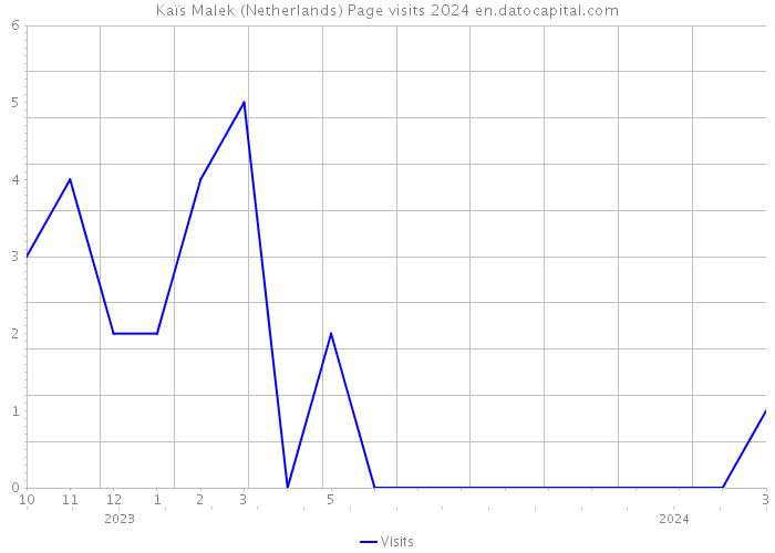 Kaïs Malek (Netherlands) Page visits 2024 