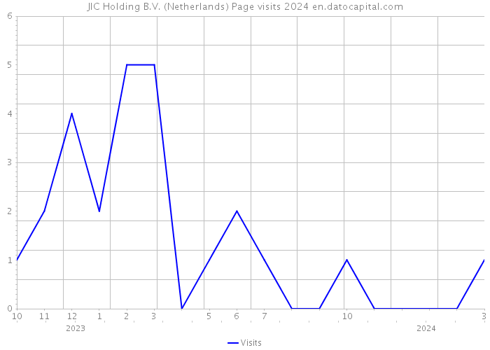 JIC Holding B.V. (Netherlands) Page visits 2024 