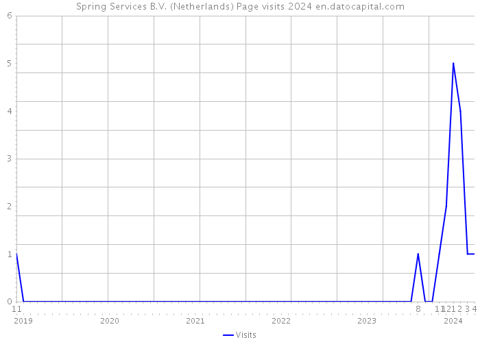 Spring Services B.V. (Netherlands) Page visits 2024 