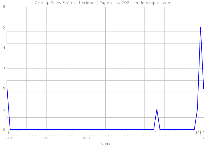 Grip op Sales B.V. (Netherlands) Page visits 2024 