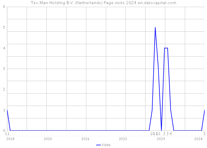 Tex Man Holding B.V. (Netherlands) Page visits 2024 