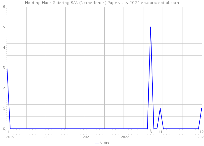 Holding Hans Spiering B.V. (Netherlands) Page visits 2024 