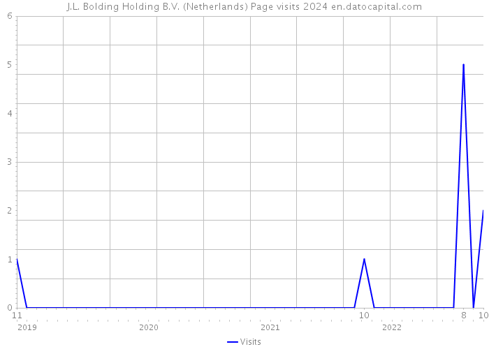 J.L. Bolding Holding B.V. (Netherlands) Page visits 2024 