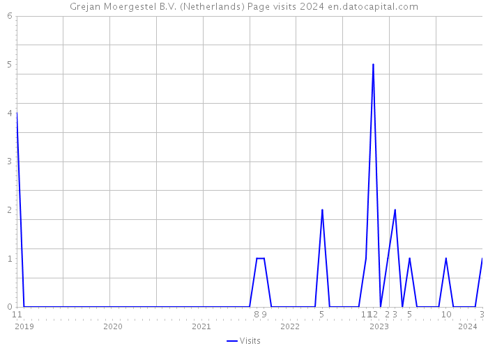 Grejan Moergestel B.V. (Netherlands) Page visits 2024 