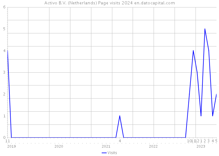 Activo B.V. (Netherlands) Page visits 2024 