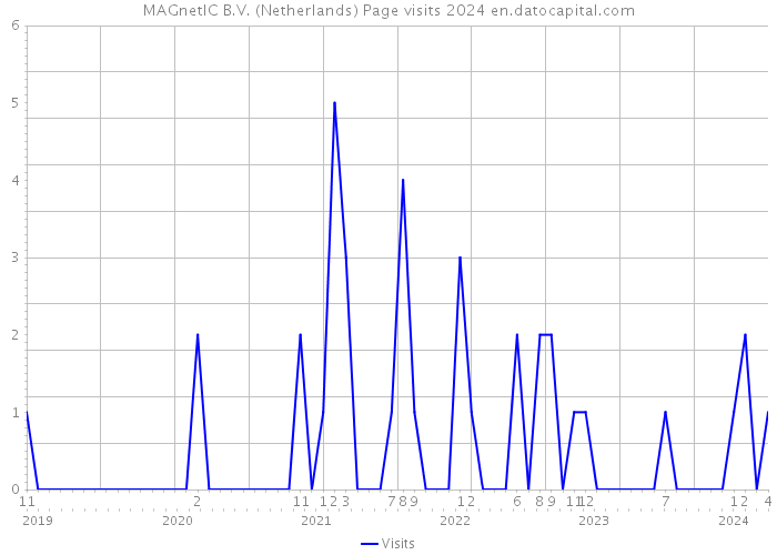 MAGnetIC B.V. (Netherlands) Page visits 2024 