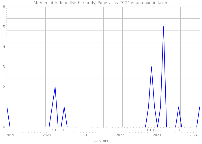Mohamed Abbadi (Netherlands) Page visits 2024 