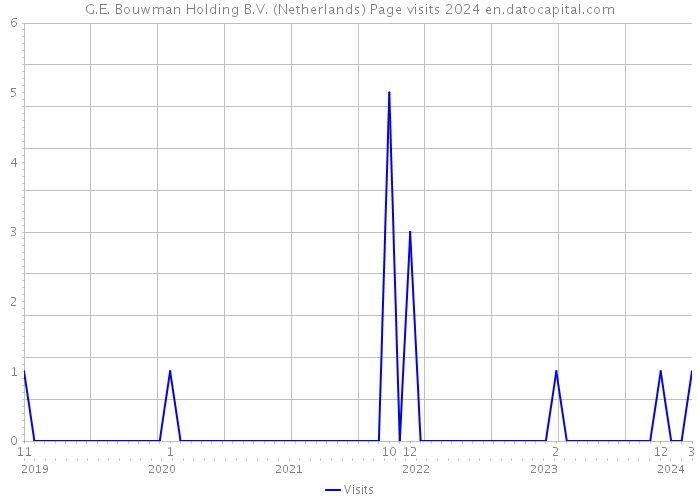 G.E. Bouwman Holding B.V. (Netherlands) Page visits 2024 