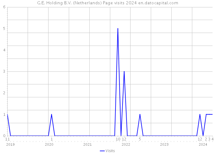 G.E. Holding B.V. (Netherlands) Page visits 2024 