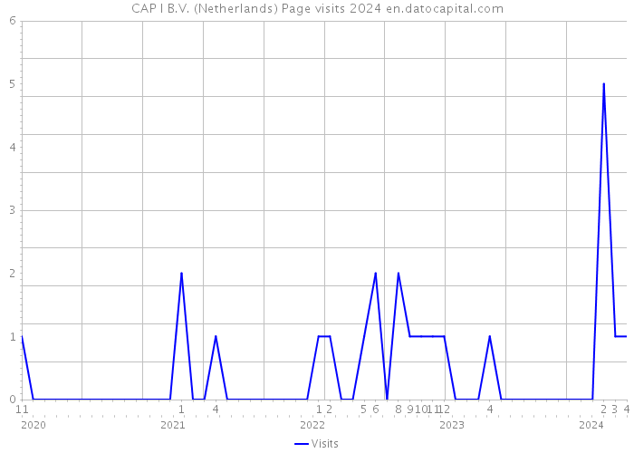 CAP I B.V. (Netherlands) Page visits 2024 