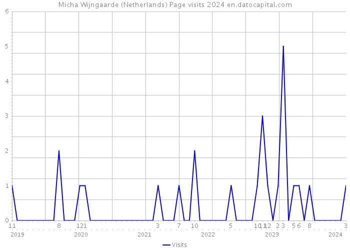 Micha Wijngaarde (Netherlands) Page visits 2024 