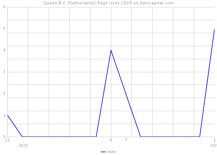 Queen B.V. (Netherlands) Page visits 2024 