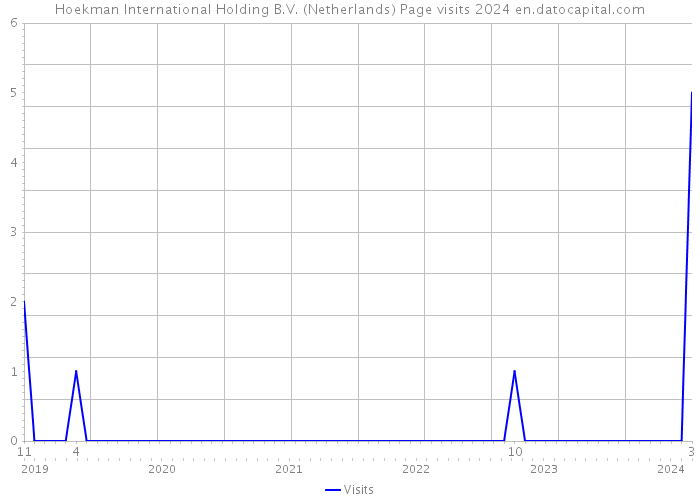 Hoekman International Holding B.V. (Netherlands) Page visits 2024 
