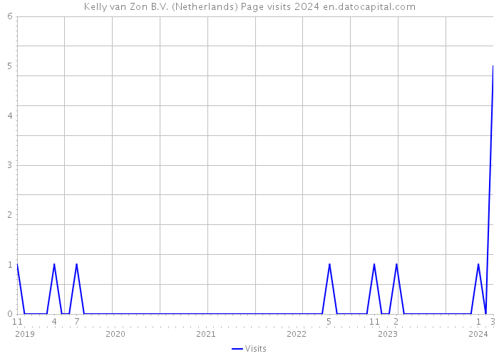 Kelly van Zon B.V. (Netherlands) Page visits 2024 