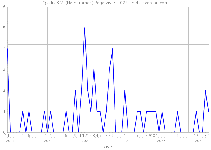 Qualis B.V. (Netherlands) Page visits 2024 