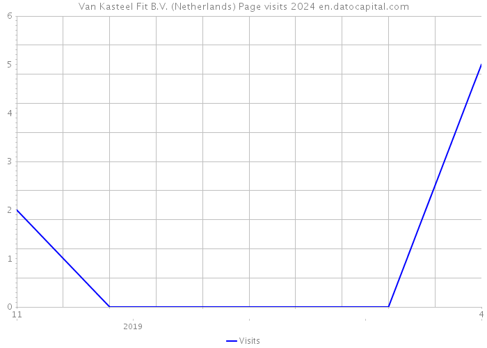 Van Kasteel Fit B.V. (Netherlands) Page visits 2024 
