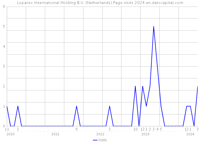 Loparex International Holding B.V. (Netherlands) Page visits 2024 