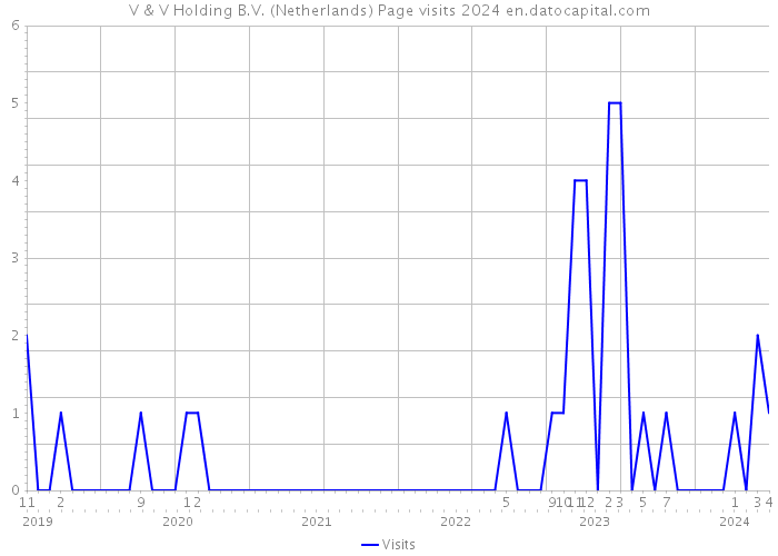 V & V Holding B.V. (Netherlands) Page visits 2024 