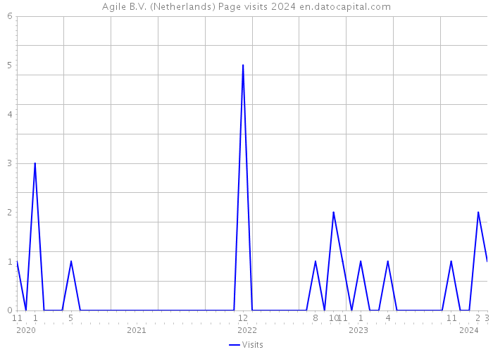 Agile B.V. (Netherlands) Page visits 2024 