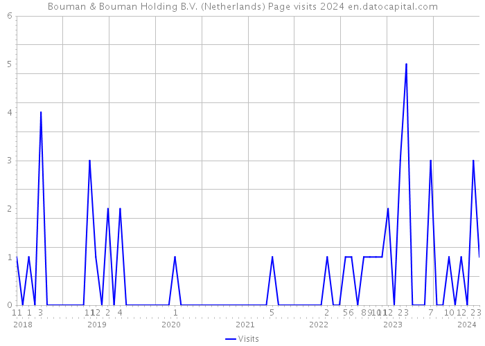 Bouman & Bouman Holding B.V. (Netherlands) Page visits 2024 
