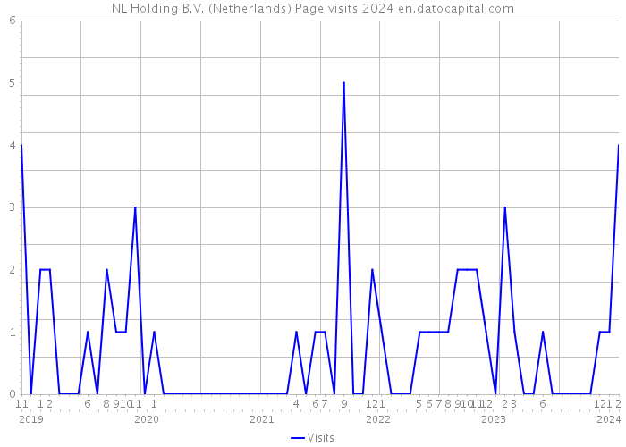 NL Holding B.V. (Netherlands) Page visits 2024 