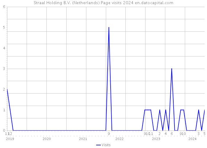 Straal Holding B.V. (Netherlands) Page visits 2024 