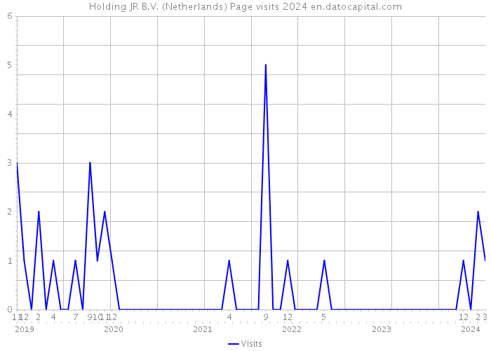 Holding JR B.V. (Netherlands) Page visits 2024 