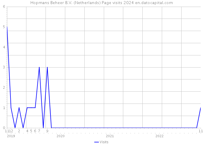Hopmans Beheer B.V. (Netherlands) Page visits 2024 