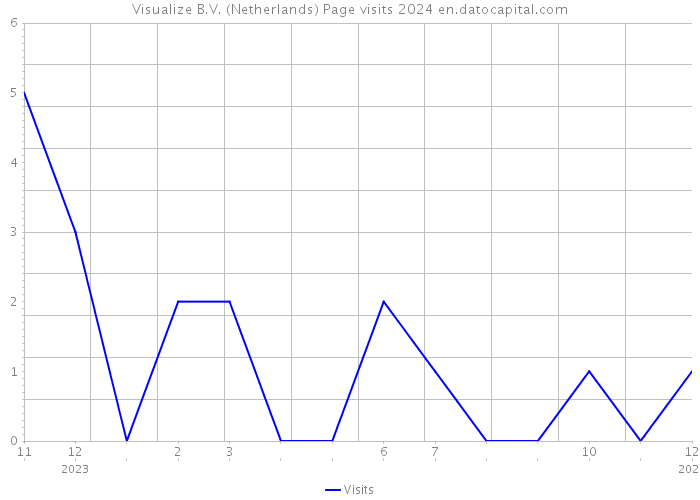 Visualize B.V. (Netherlands) Page visits 2024 