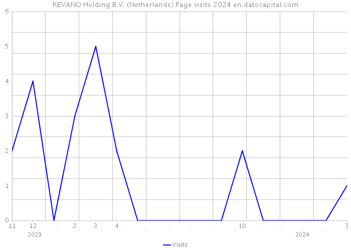 REVANO Holding B.V. (Netherlands) Page visits 2024 