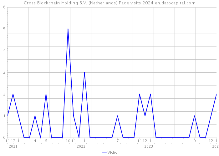 Cross Blockchain Holding B.V. (Netherlands) Page visits 2024 