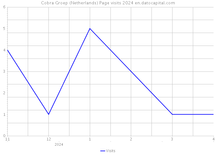 Cobra Groep (Netherlands) Page visits 2024 