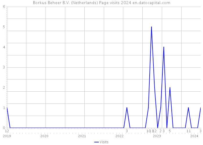 Borkus Beheer B.V. (Netherlands) Page visits 2024 