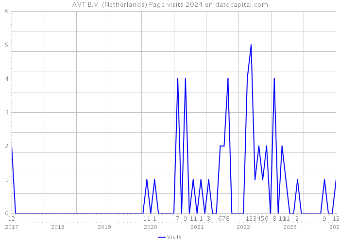 AVT B.V. (Netherlands) Page visits 2024 