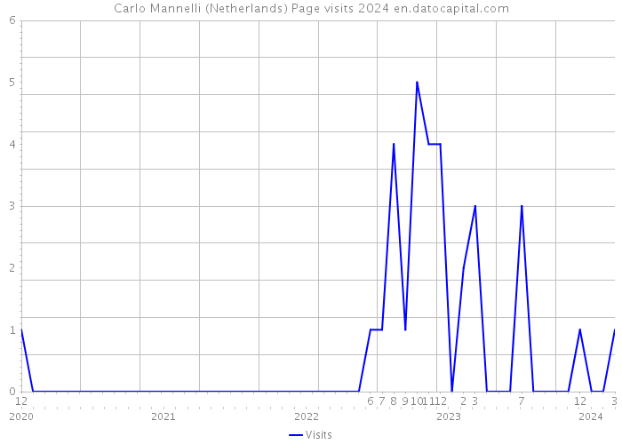 Carlo Mannelli (Netherlands) Page visits 2024 