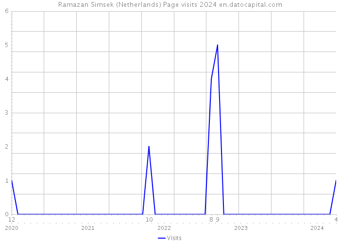 Ramazan Simsek (Netherlands) Page visits 2024 