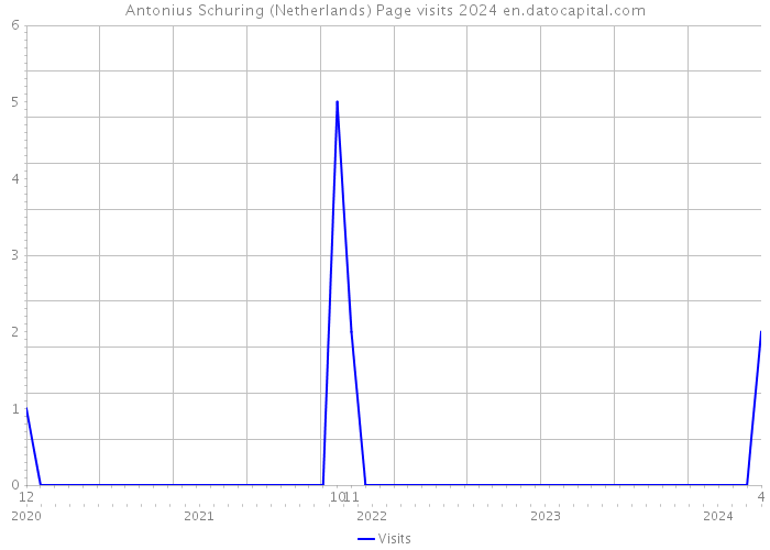 Antonius Schuring (Netherlands) Page visits 2024 
