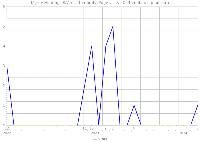Myrtle Holdings B.V. (Netherlands) Page visits 2024 