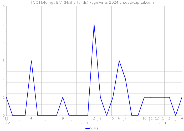 TCG Holdings B.V. (Netherlands) Page visits 2024 