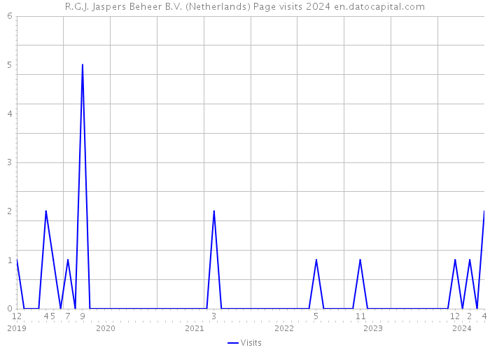 R.G.J. Jaspers Beheer B.V. (Netherlands) Page visits 2024 