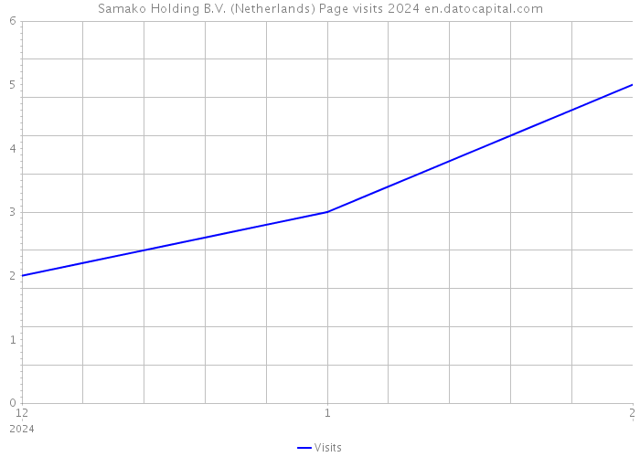 Samako Holding B.V. (Netherlands) Page visits 2024 