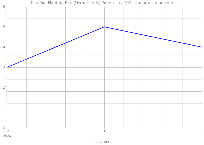 Pau Pau Holding B.V. (Netherlands) Page visits 2024 