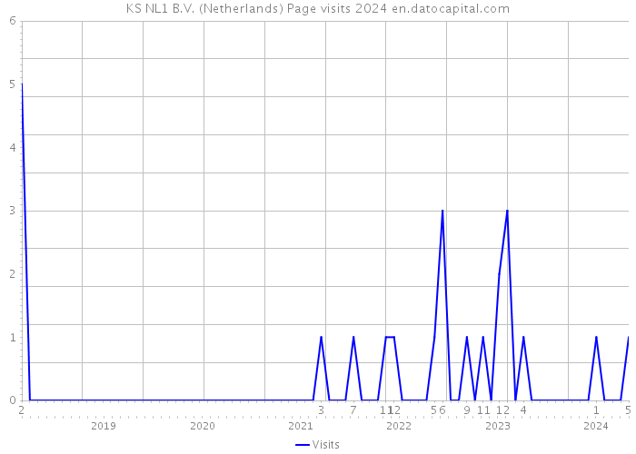 KS NL1 B.V. (Netherlands) Page visits 2024 